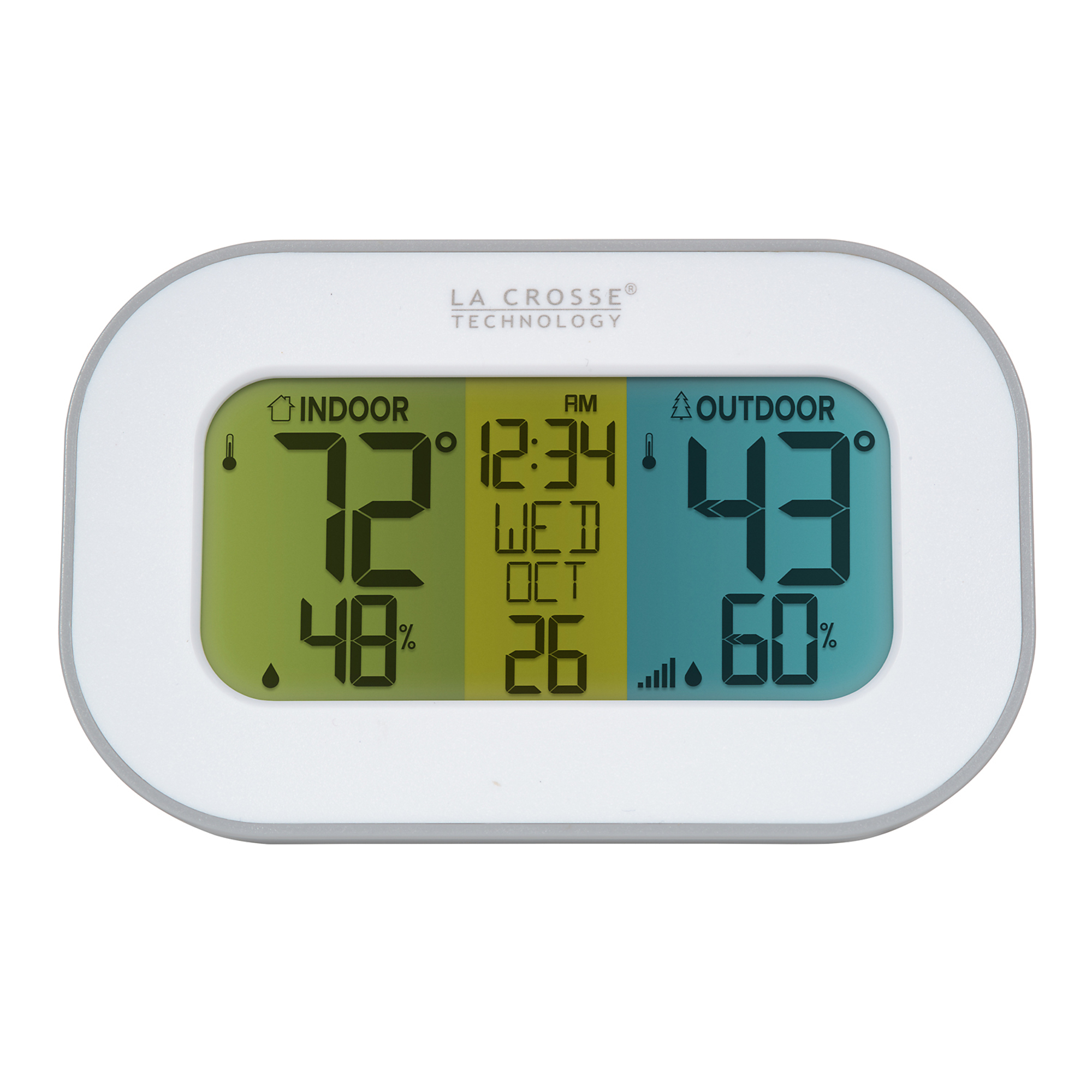 LaCrosse Technology, WIRELESS TEMPERATURE HUMIDITY STATION, Display Type LCD, Model# 308-148